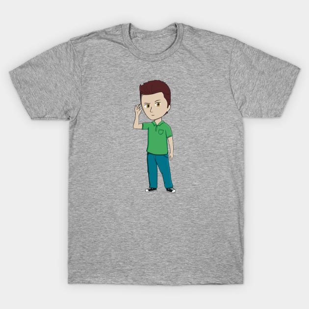 Chibi Shawn Spencer T-Shirt by CraftyNinja